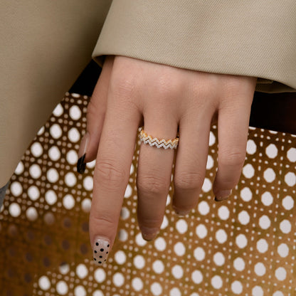 [Elite]Delicate Enchanting Wave Shape Daily Ring