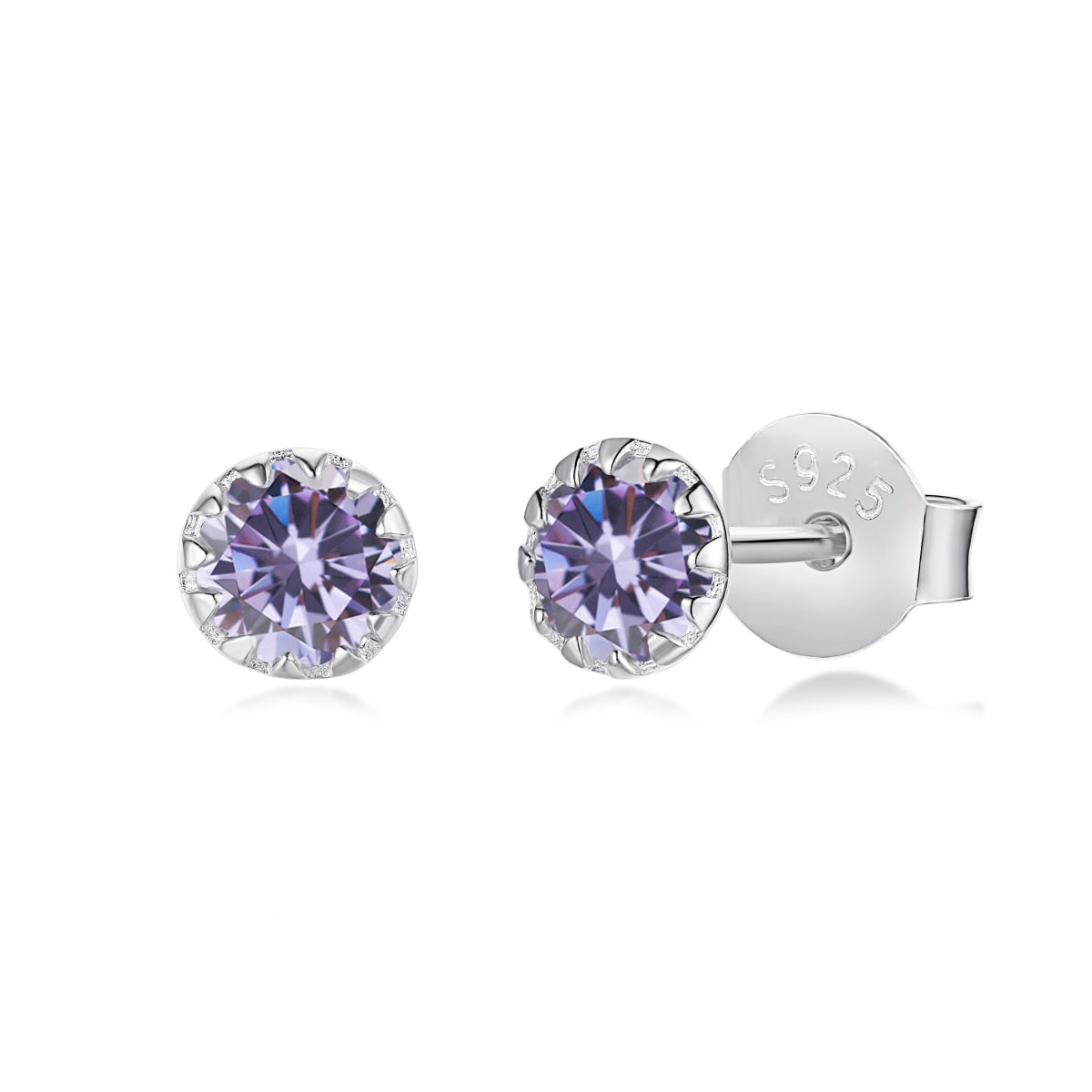 [Elite]Sparkling Colorful Round Shape Earrings