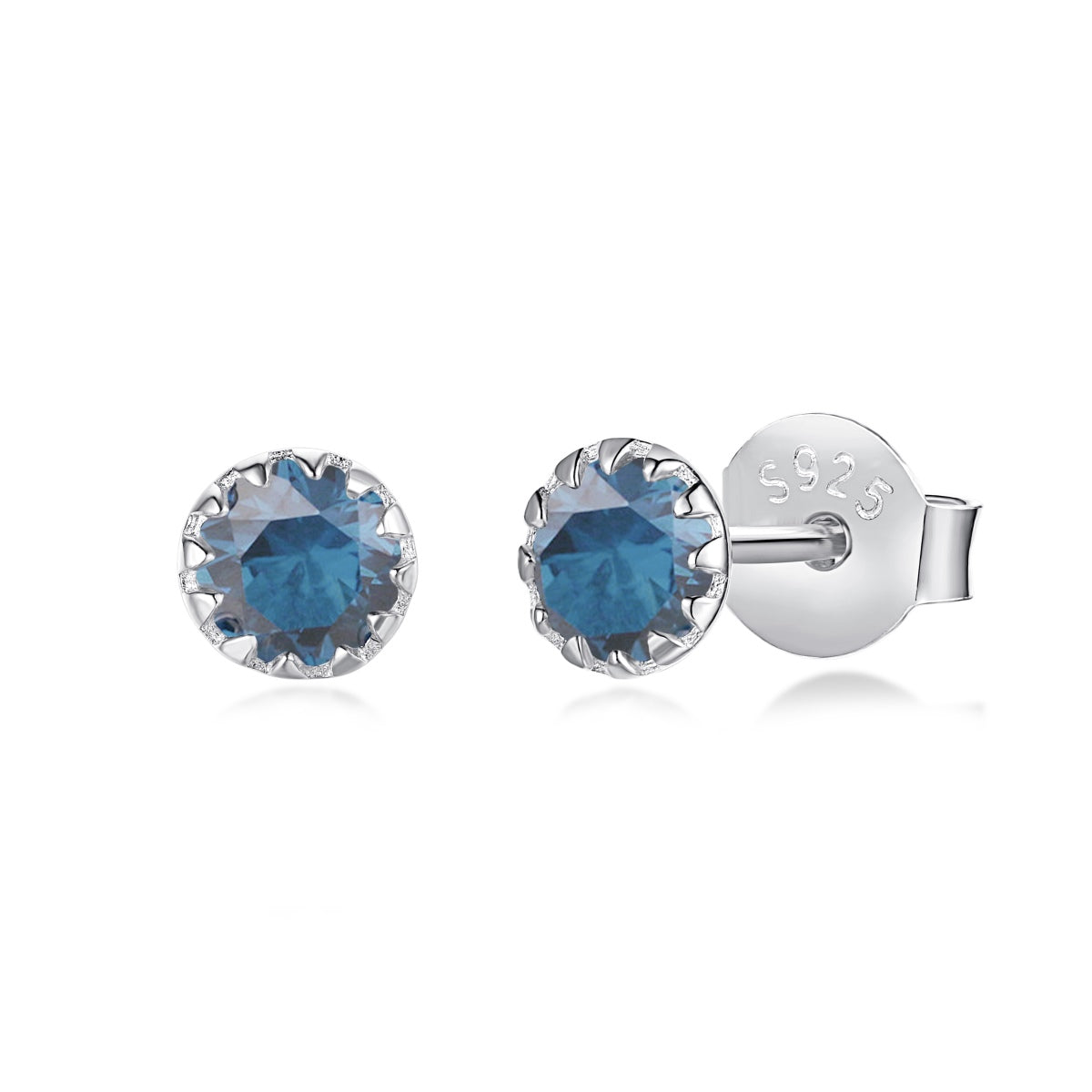 [Elite]Sparkling Colorful Round Shape Earrings