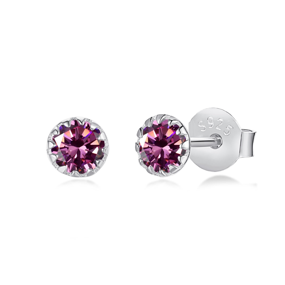 [Elite]Sparkling Colorful Round Shape Earrings