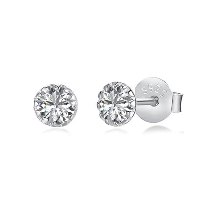 [Elite]Sparkling Colorful Round Shape Earrings