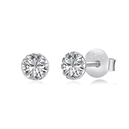 [Elite]Sparkling Colorful Round Shape Earrings