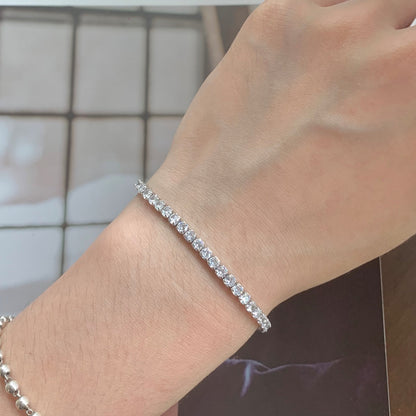 [Elite]Sparkling Round Cut Daily Bracelet
