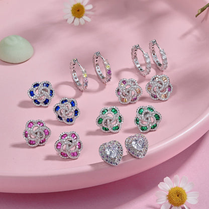 [Elite]Exquisite Flower Shape Daily Earrings