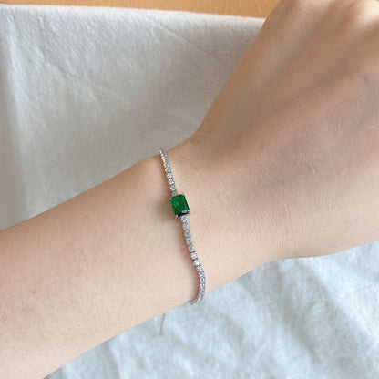 [Elite]1.0 Carat Unique Emerald Cut Banquet Bracelet