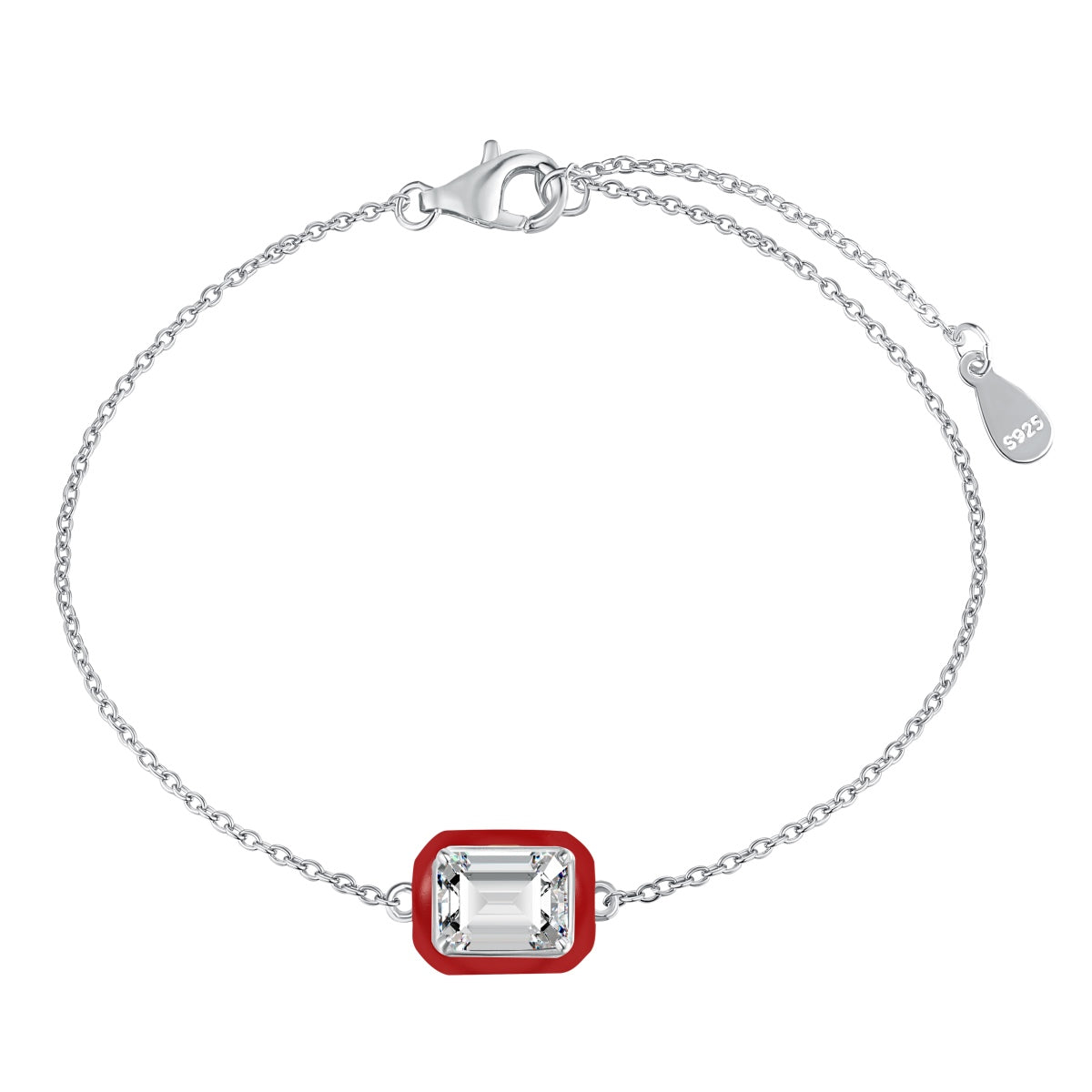 [Elite]2.0 Carat Sparkling Colorful Emerald Cut Daily Bracelet