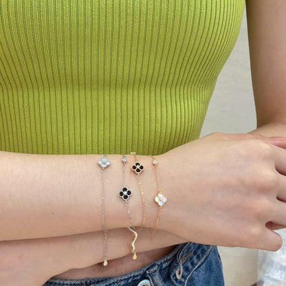 [Elite]Delicate Four Leaf Clover Bracelet