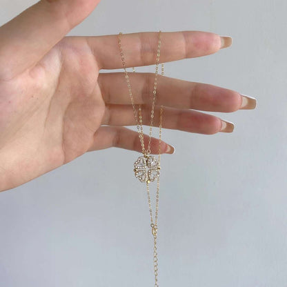 [Elite]Ornate Heart Cut Flower Shape Necklace