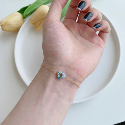 [Elite]Sparkling Romantic Heart Shape Lover Bracelet