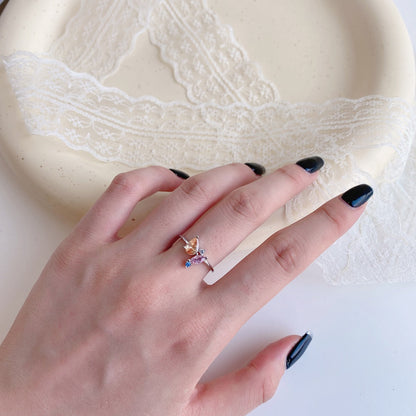 [Elite]Radiant Colorful Multi Cut Daily Ring