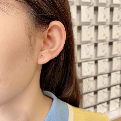 [Elite]Delicate Solitaire Earrings