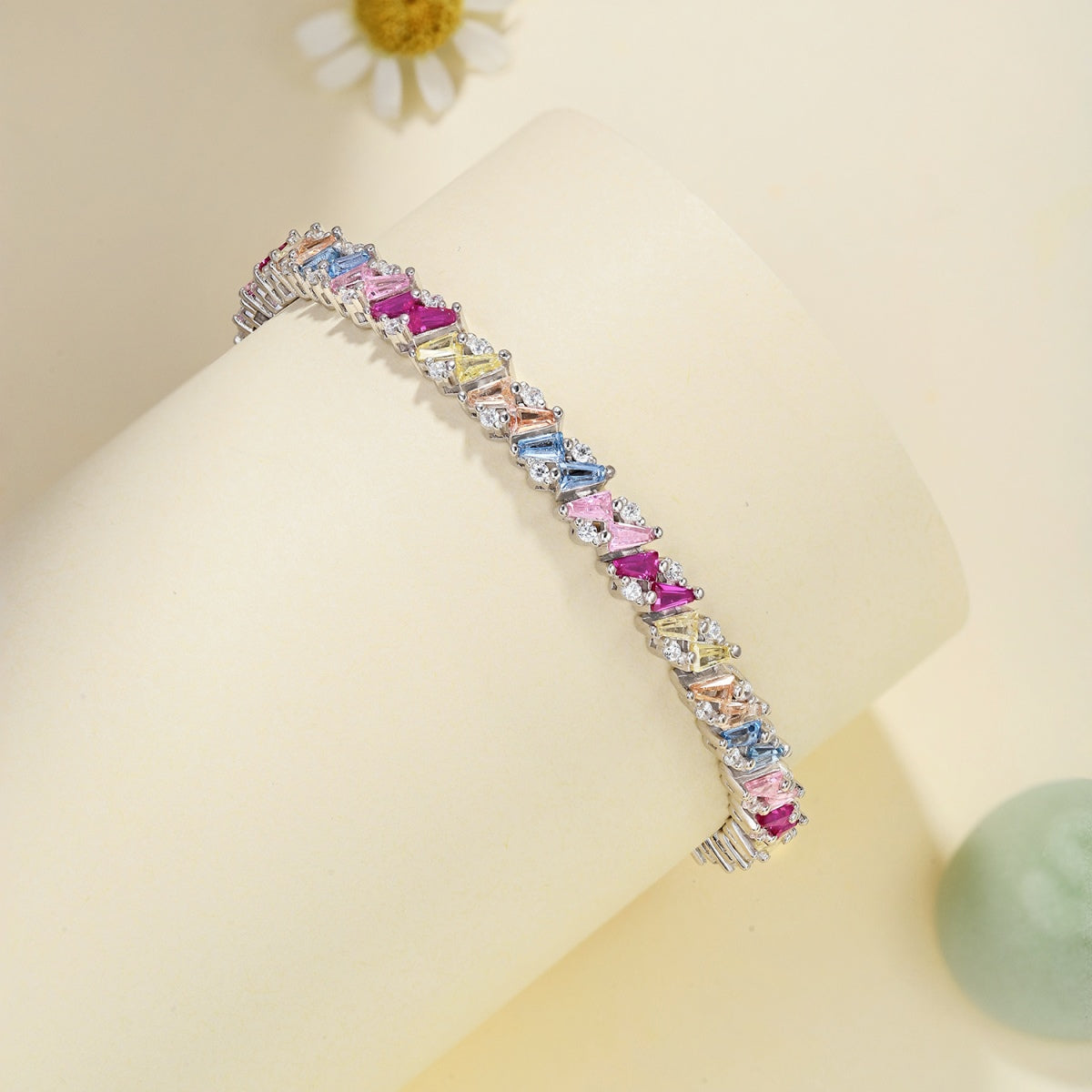 [Elite]Ornate Sparkling Multi Cut Party Bracelet