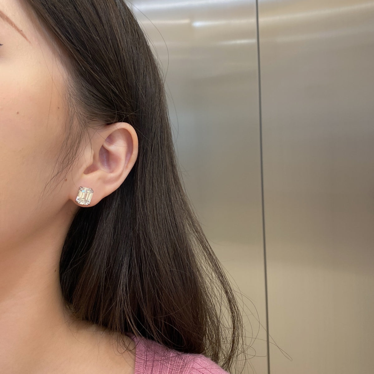 [Elite]Dazzling Square Shape Earrings