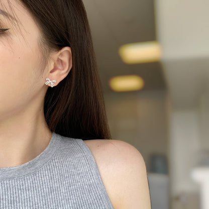 [Elite]Dainty Bow Shape Earrings