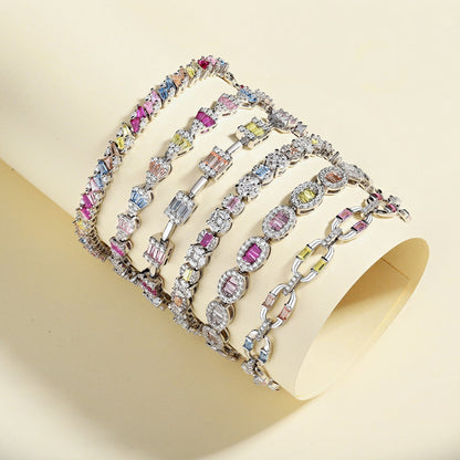 [Elite]Radiant Water Drop Shape Daily Bracelet