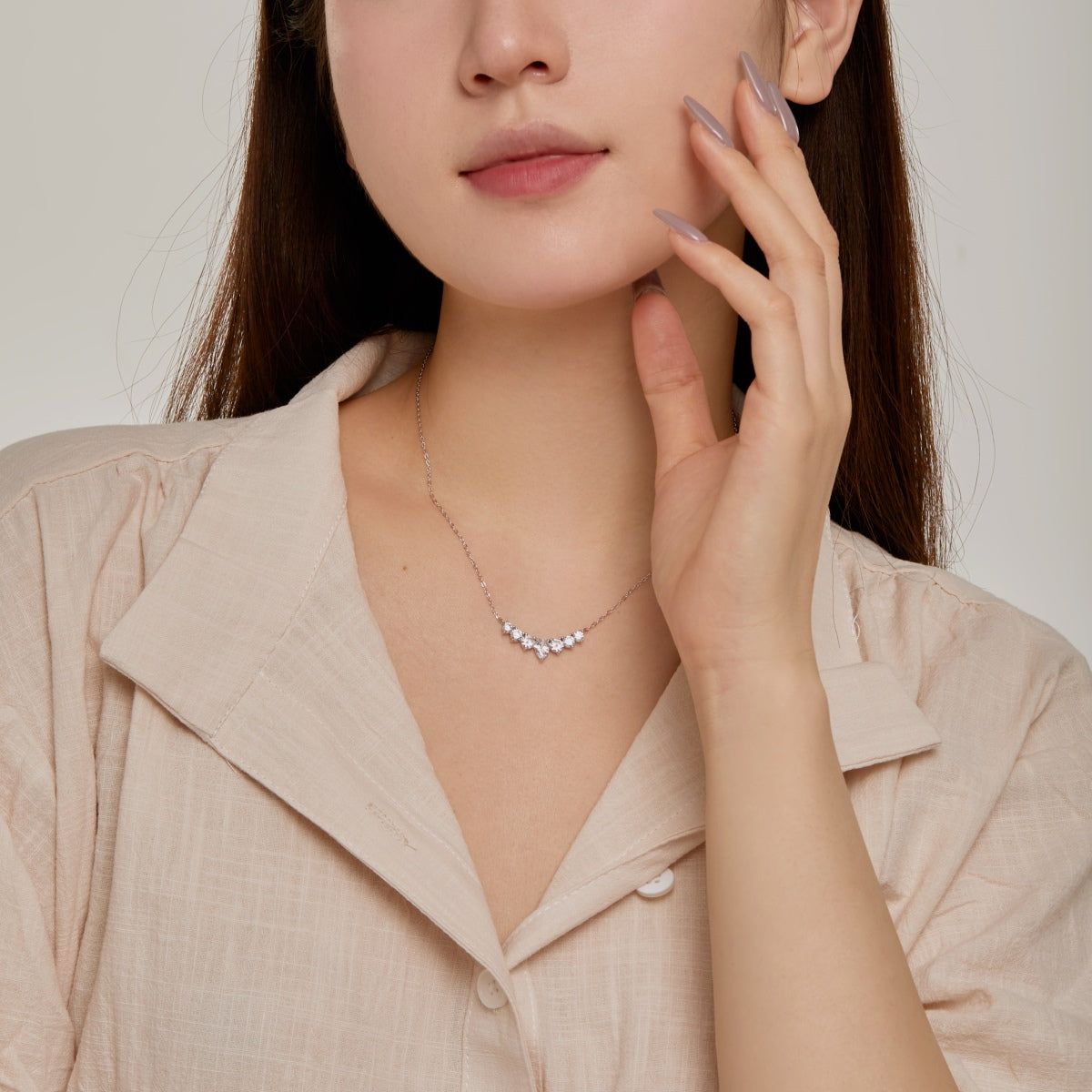 [Elite]Dainty Colorful Heart Necklace