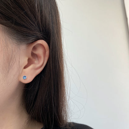 [Elite]Sparkling Colorful Round Shape Earrings