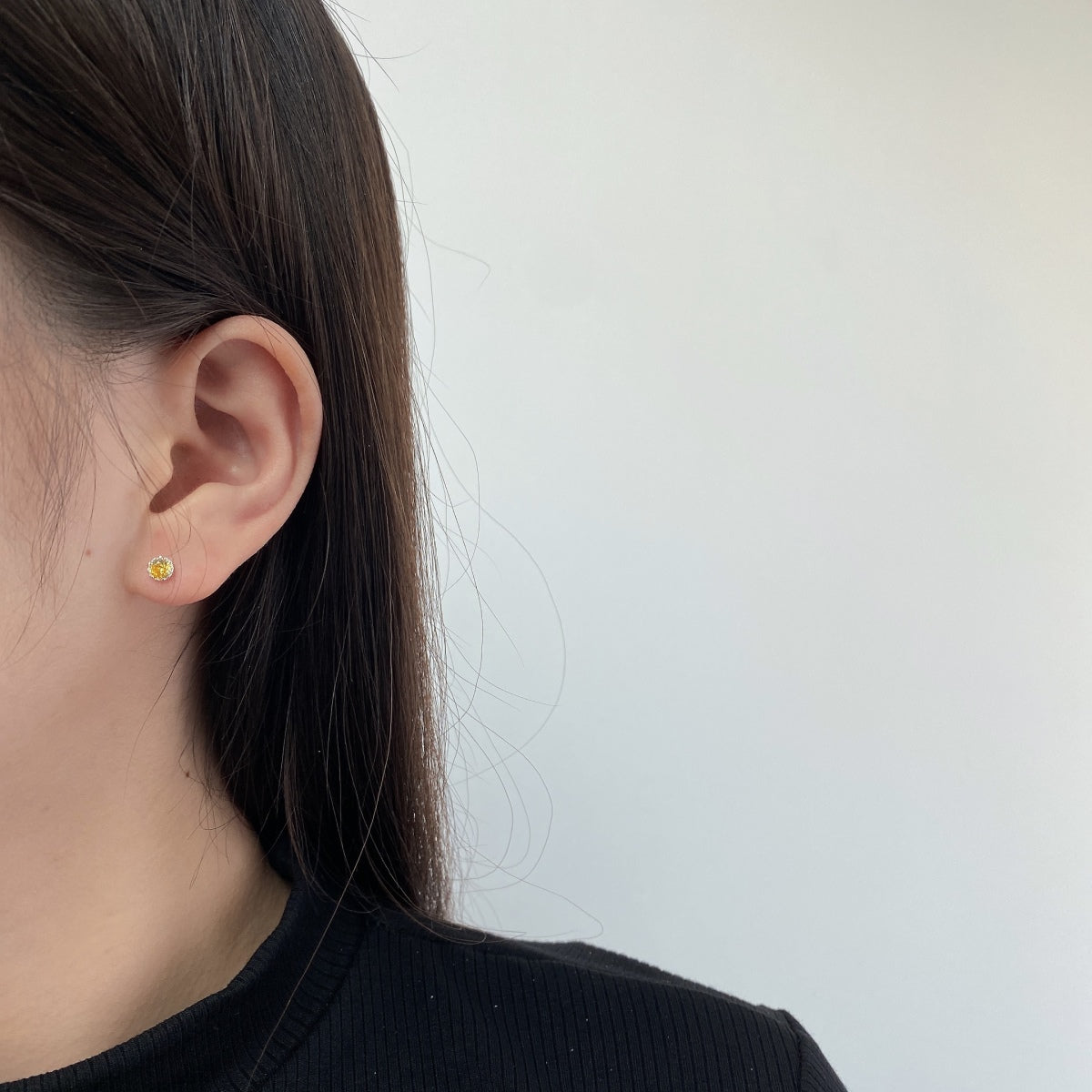 [Elite]Sparkling Colorful Round Shape Earrings