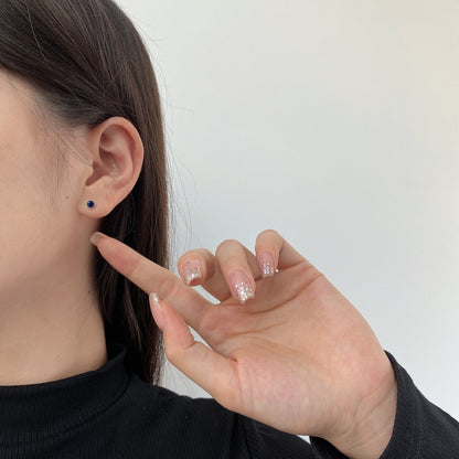[Elite]Sparkling Colorful Round Shape Earrings