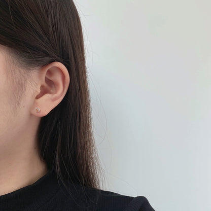 [Elite]Sparkling Colorful Round Shape Earrings