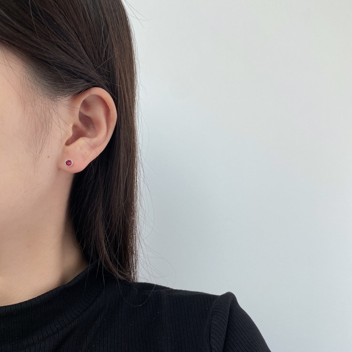 [Elite]Sparkling Colorful Round Shape Earrings