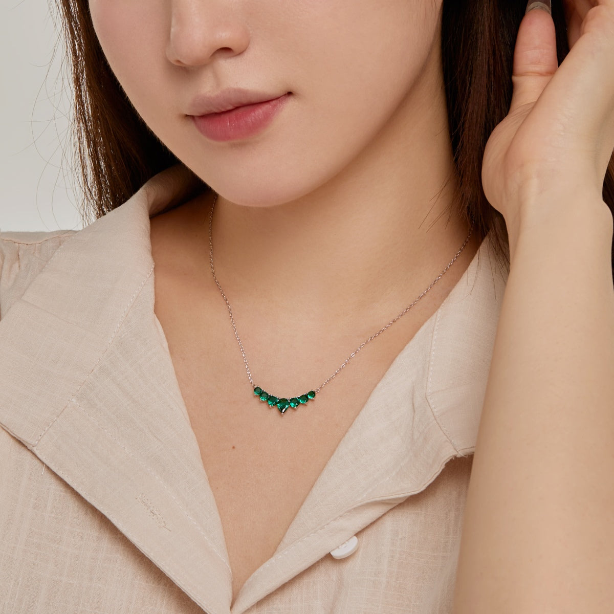 [Elite]Dainty Colorful Heart Necklace