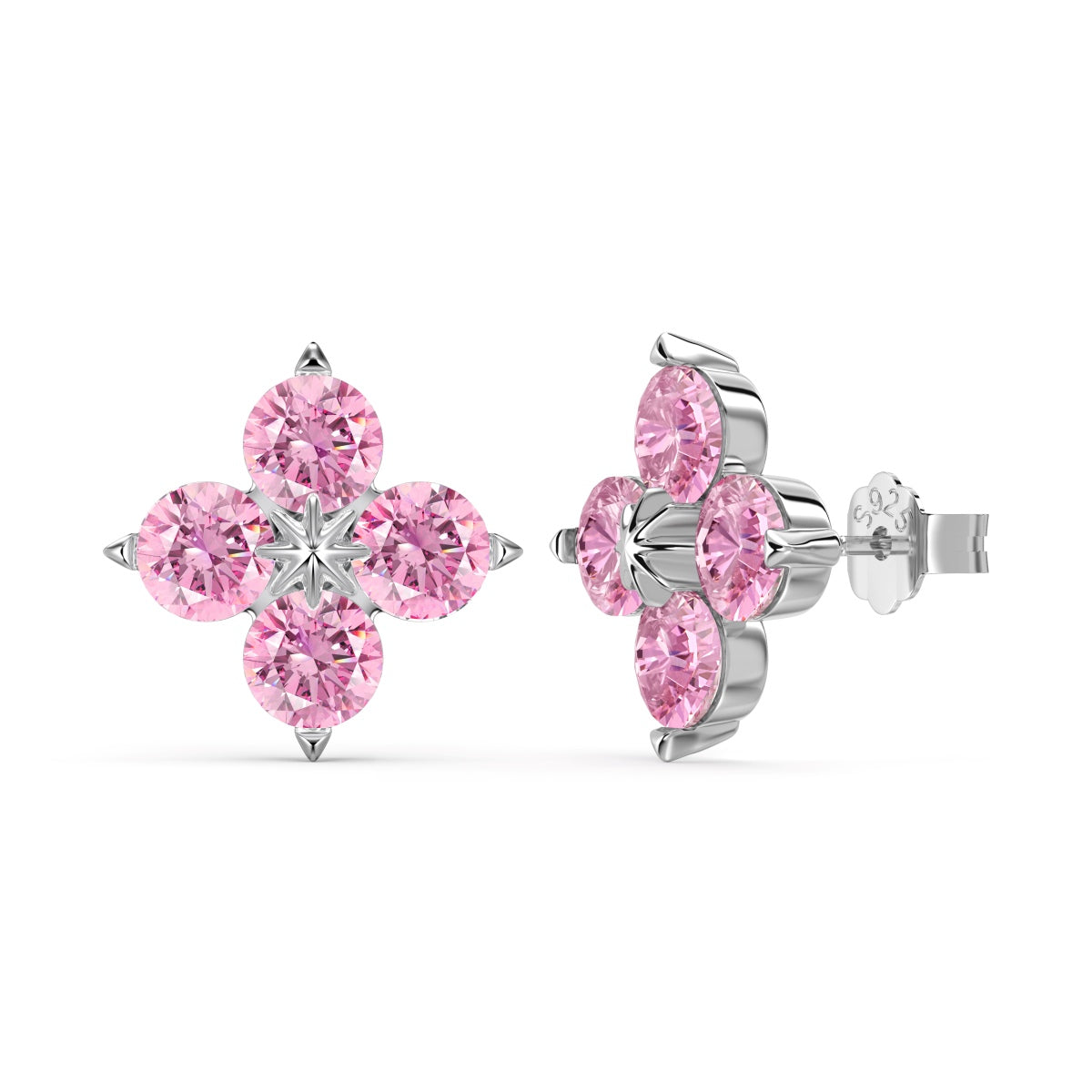 [Elite]Four-Leaf Clover Eight-Pointed Star Earrings