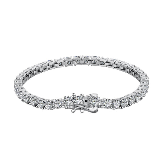 [Elite]Luxurious Ornate Round Cut Tennis Bracelet