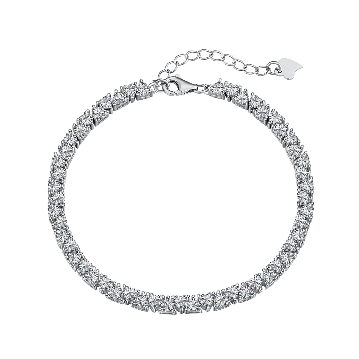 [Elite]Dazzling Romantic Heart Shape Lover Bracelet
