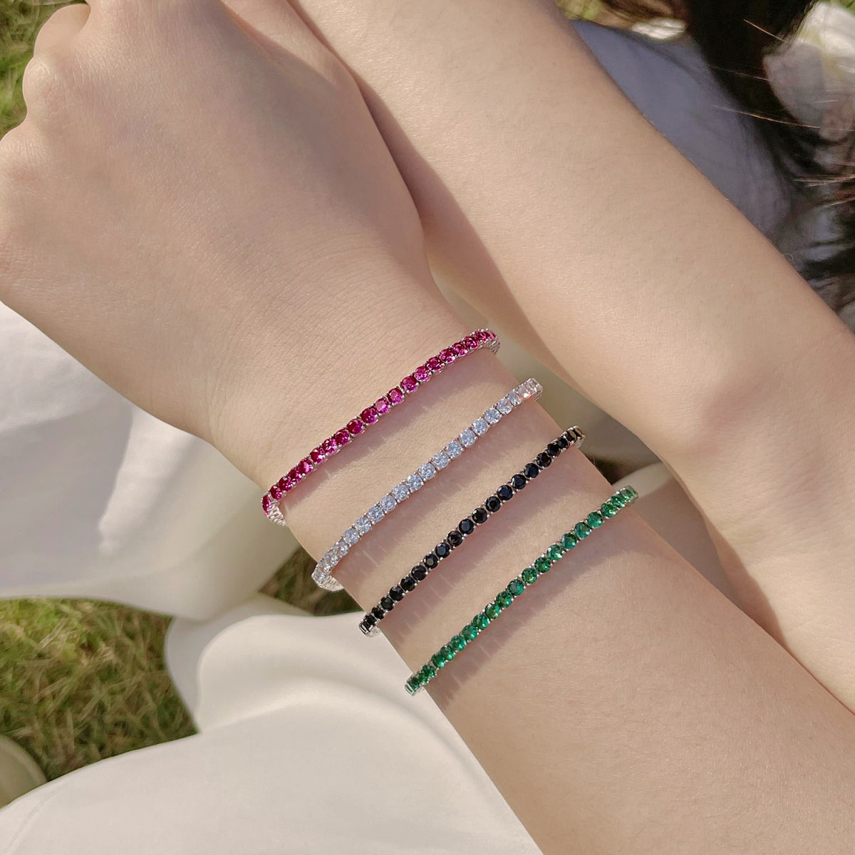[Elite]Radiant Colorful Round Cut Party Bracelet