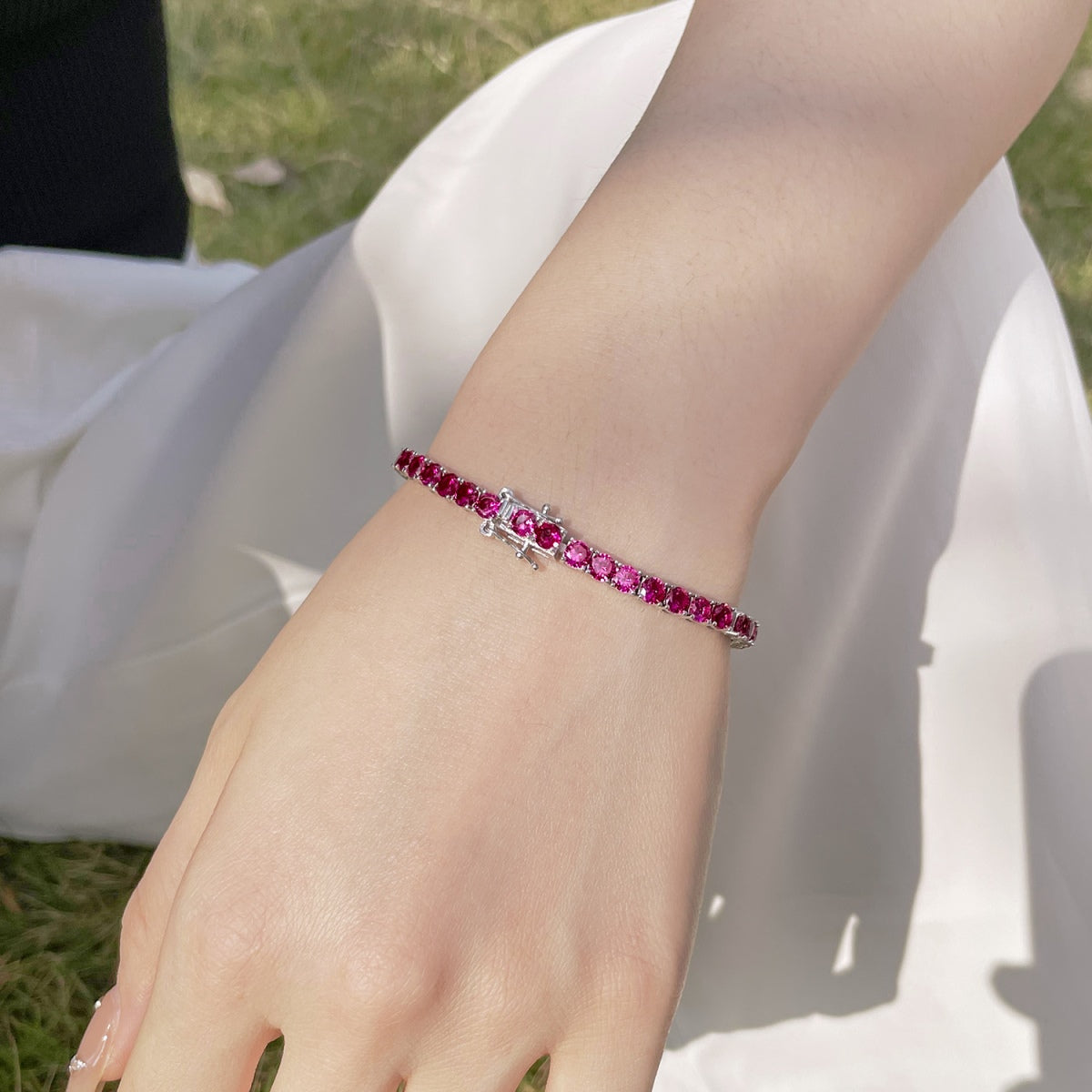 [Elite]Radiant Colorful Round Cut Party Bracelet