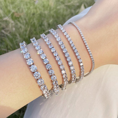 [Elite]0.75 Carat Dazzling Round Cut Wedding Bracelet