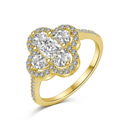 [Elite]Luxurious Eternity Flower Shape Banquet Ring