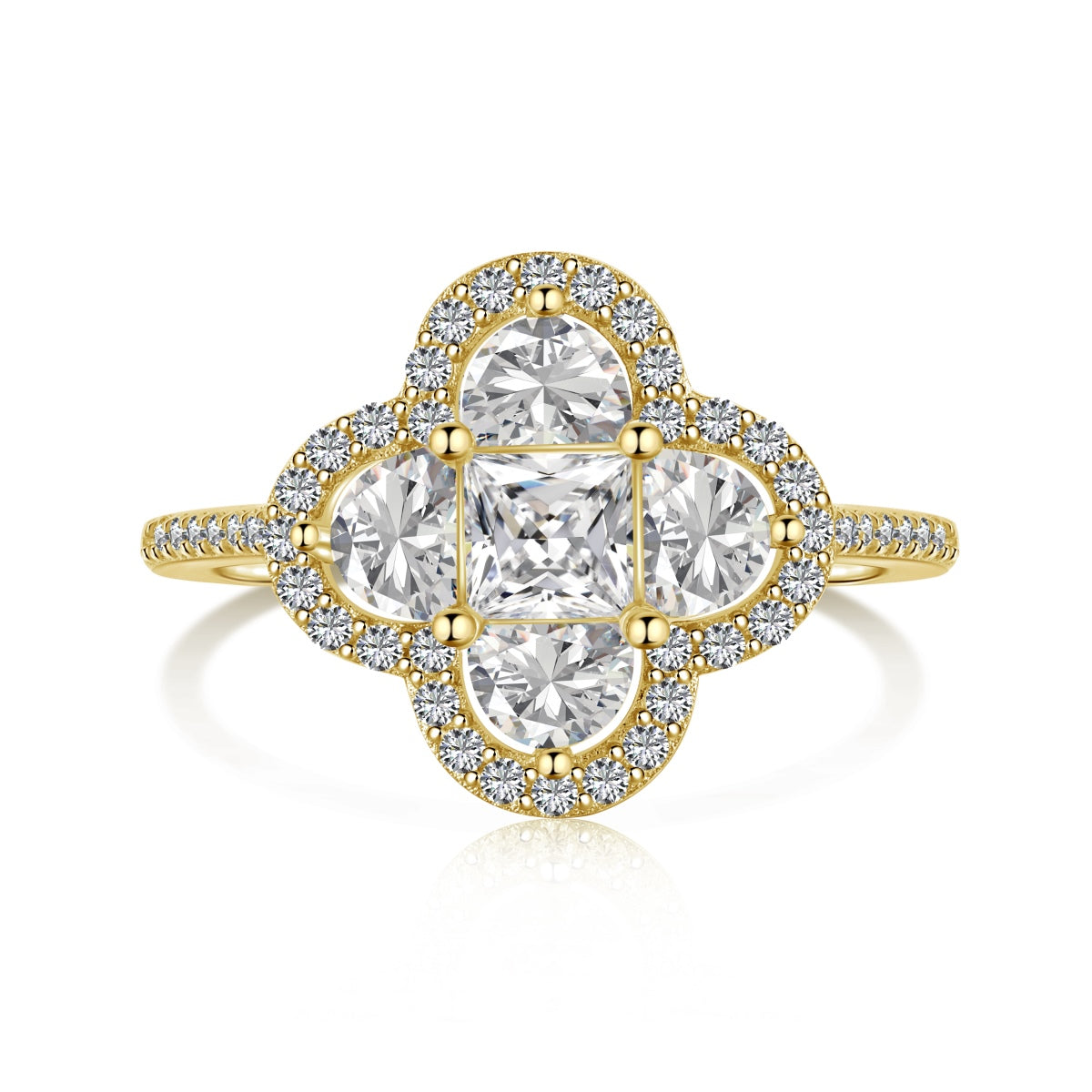 [Elite]Luxurious Eternity Flower Shape Banquet Ring