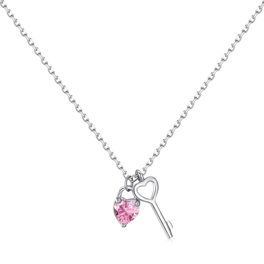 [Elite]Unique Heart Shape Key Pendent Necklace