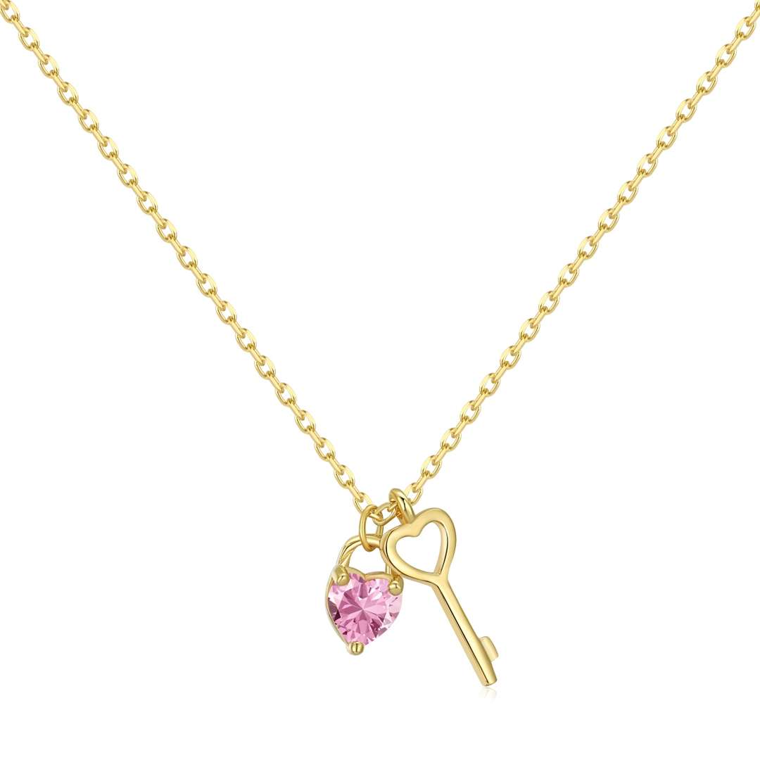 [Elite]Unique Heart Shape Key Pendent Necklace
