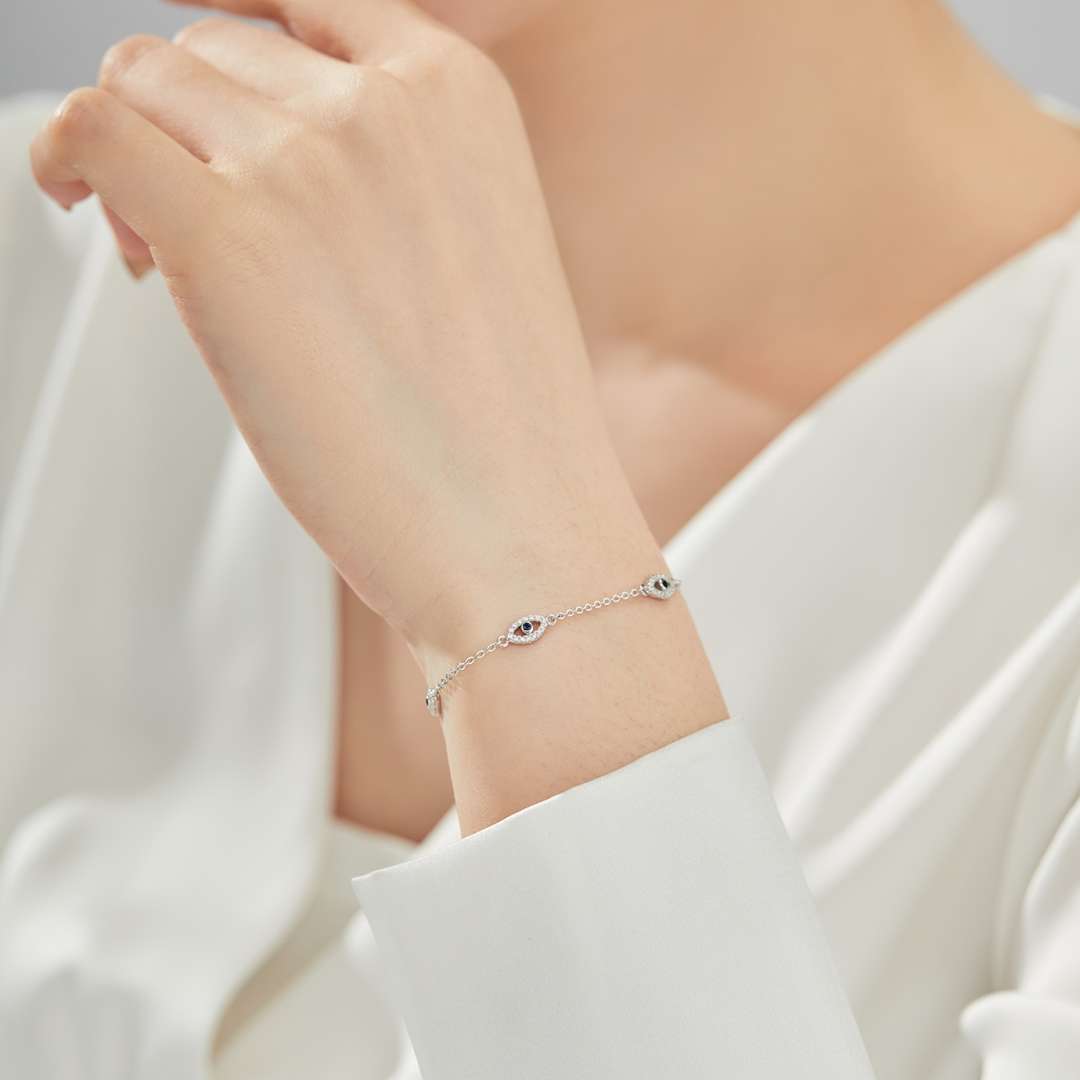 [Elite]Evil Eye Shape Pendent Necklace