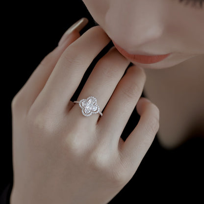 [Elite]Luxurious Eternity Flower Shape Banquet Ring
