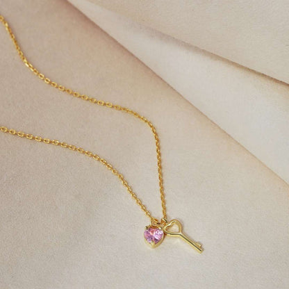 [Elite]Unique Heart Shape Key Pendent Necklace