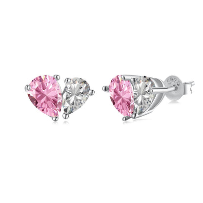[Elite]Dazzling Elegant Heart Cut Lover Earrings