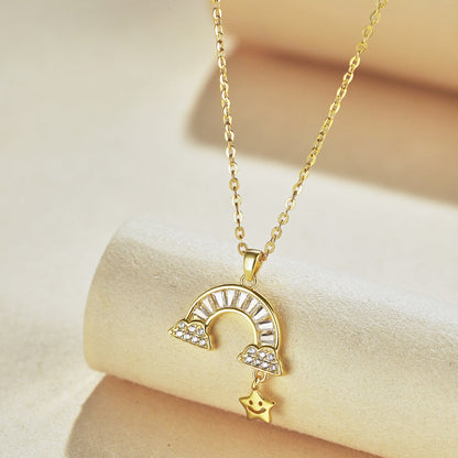 [Elite]Unique Rainbow Star Necklace