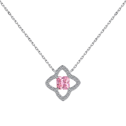 [Elite]Exquisite Flower Shape Princess Cut Necklace