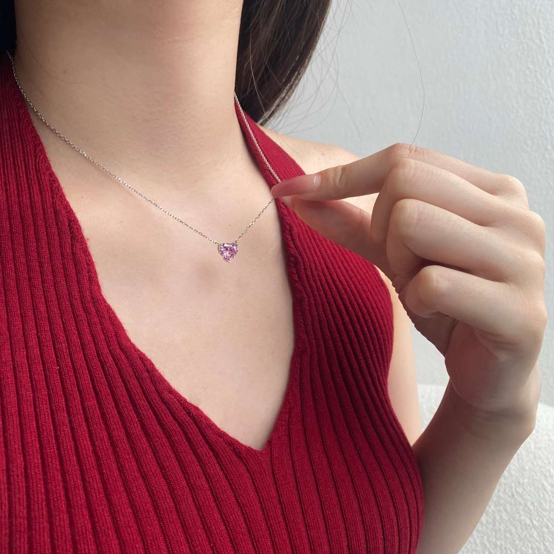 [Elite]6.0 carat Radiant Heart Shape Necklace