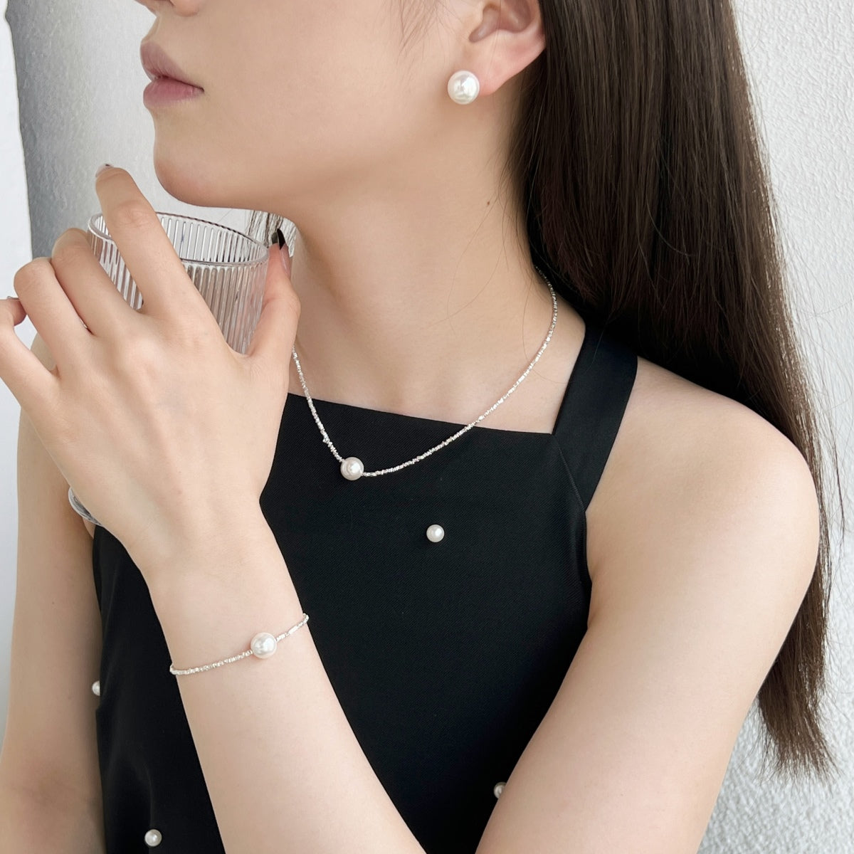 [Elite]Delicate Pearl Earrings