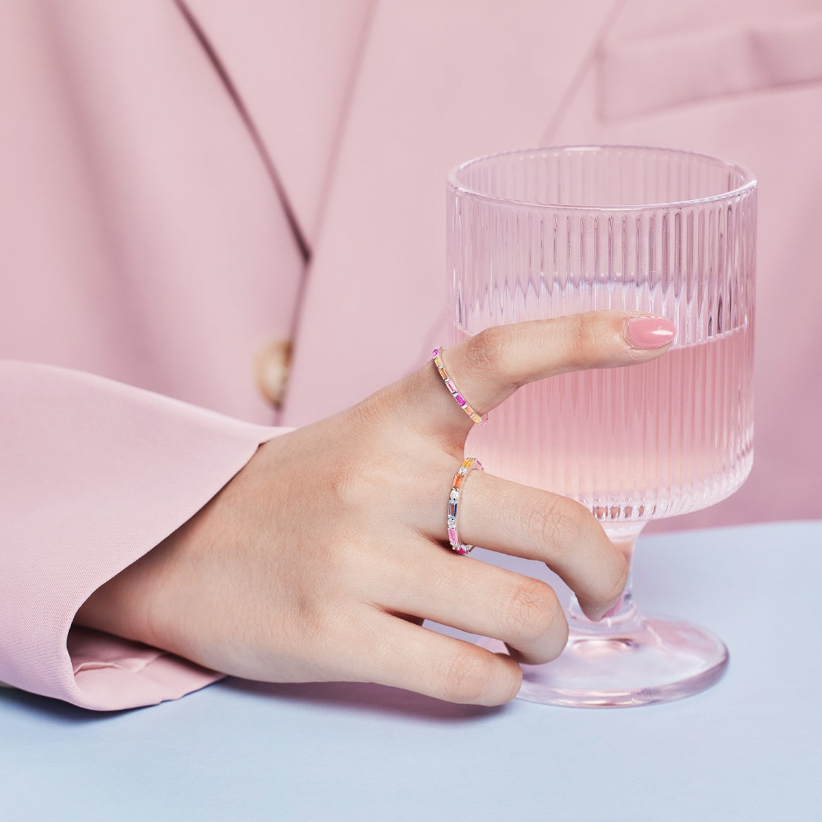 [Elite]Lively In Shades Elegant Radiant Cut Daily Ring