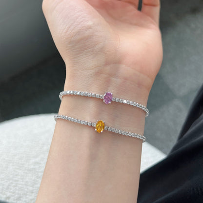 [Elite]0.75 Carat Exquisite Oval Cut Daily Bracelet