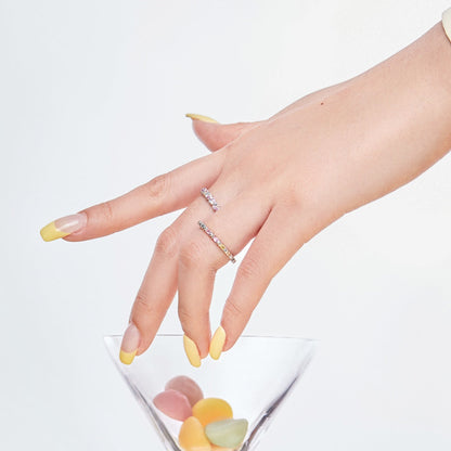 [Elite]Charming Colorful Round Cut Daily Ring