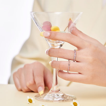 [Elite]Charming Colorful Round Cut Daily Ring