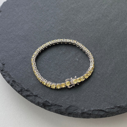 [Elite]Ornate Dazzling Round Cut Tennis Bracelet