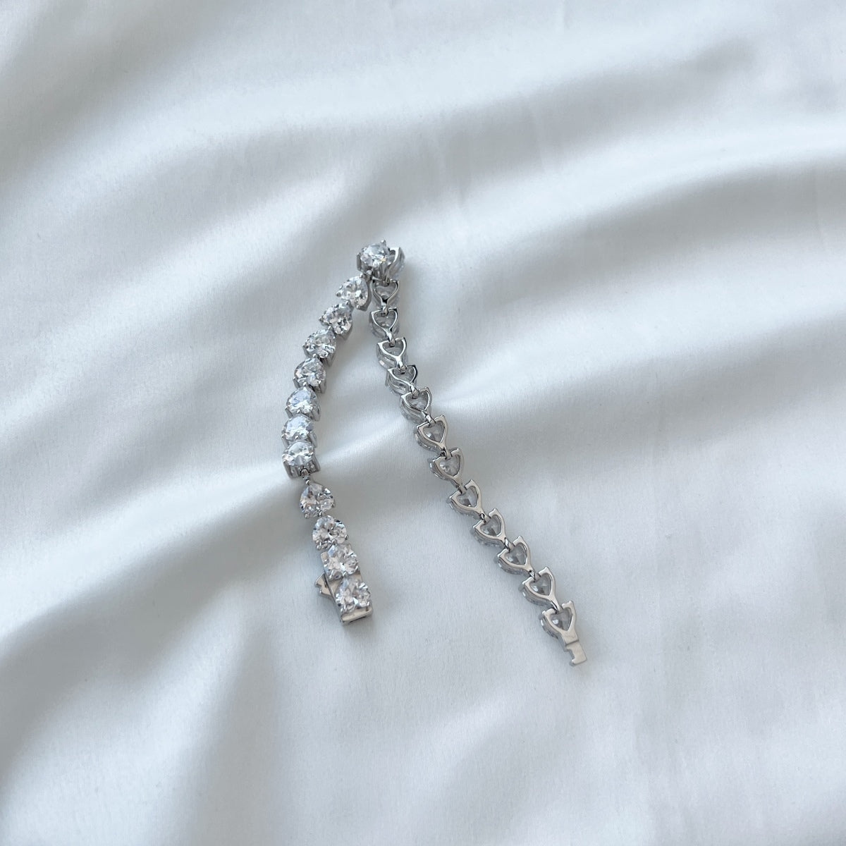[Elite]0.75 Carat Elegant Romantic Heart Shape Lover Bracelet